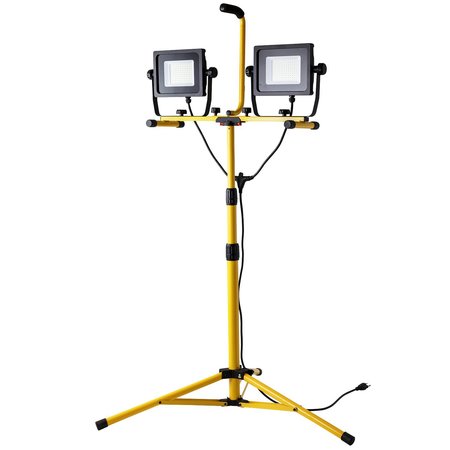 SUNLITE Commercial 14,000 Lumens Dual Head LED Outdoor Standing Work Light, Cool White 4000K 88178-SU